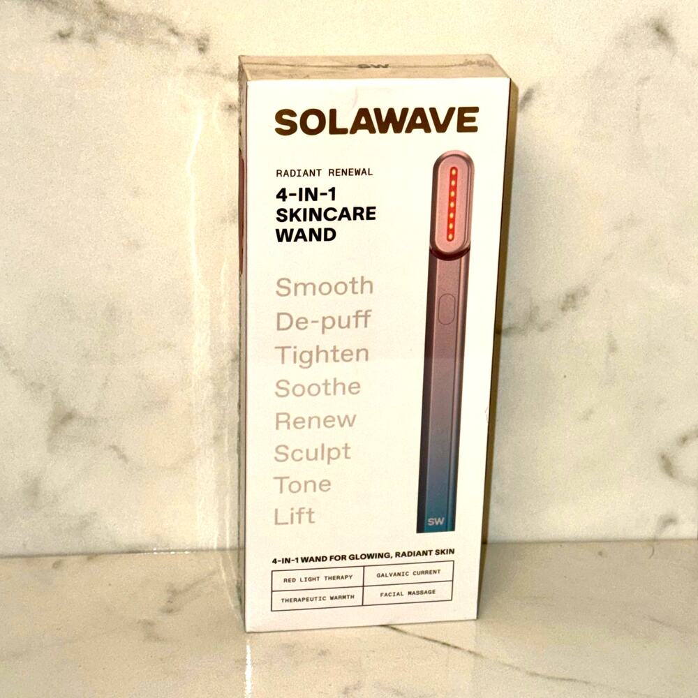 New, Sealed in Box Solawave 4-in-1 Skincare Wand